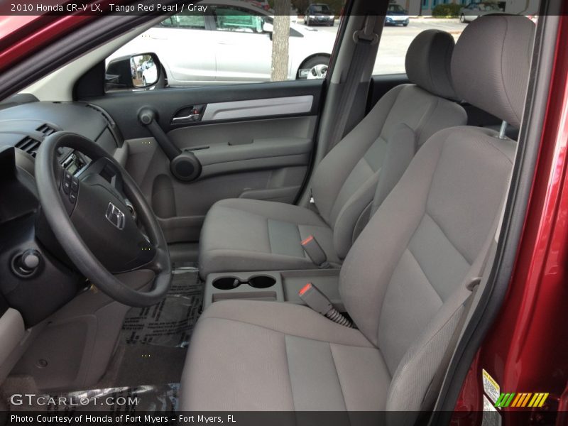 Tango Red Pearl / Gray 2010 Honda CR-V LX