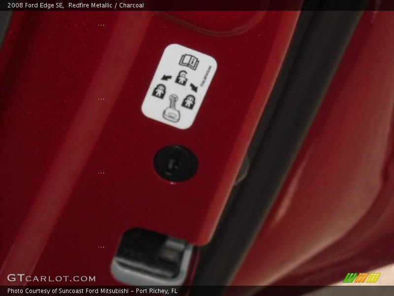 Redfire Metallic / Charcoal 2008 Ford Edge SE