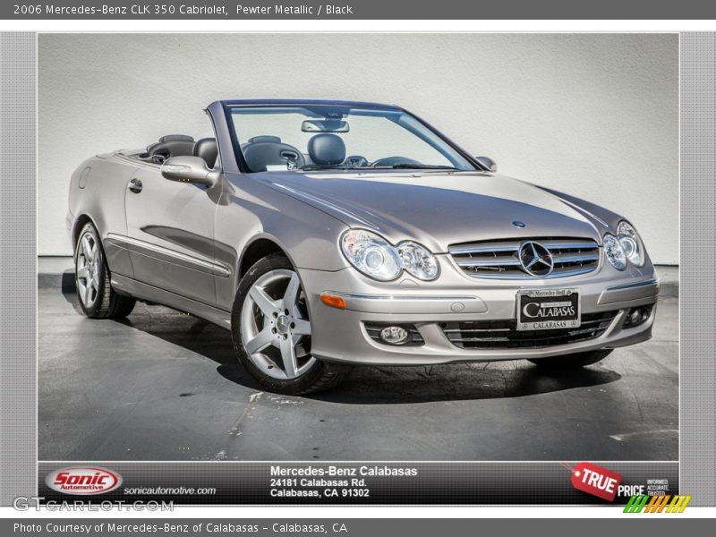 Pewter Metallic / Black 2006 Mercedes-Benz CLK 350 Cabriolet