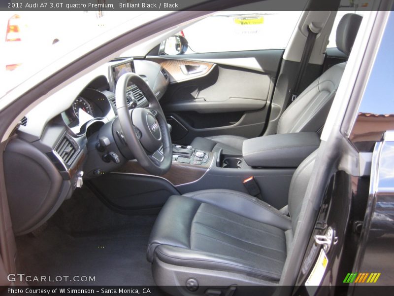 Brilliant Black / Black 2012 Audi A7 3.0T quattro Premium