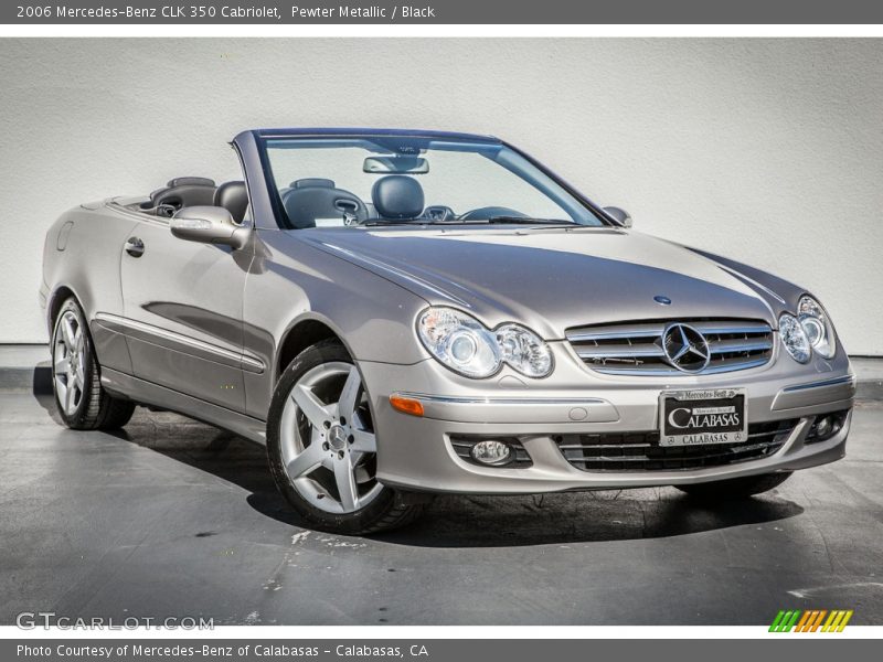 Pewter Metallic / Black 2006 Mercedes-Benz CLK 350 Cabriolet