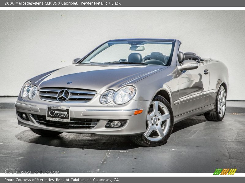 Pewter Metallic / Black 2006 Mercedes-Benz CLK 350 Cabriolet