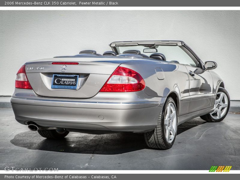 Pewter Metallic / Black 2006 Mercedes-Benz CLK 350 Cabriolet