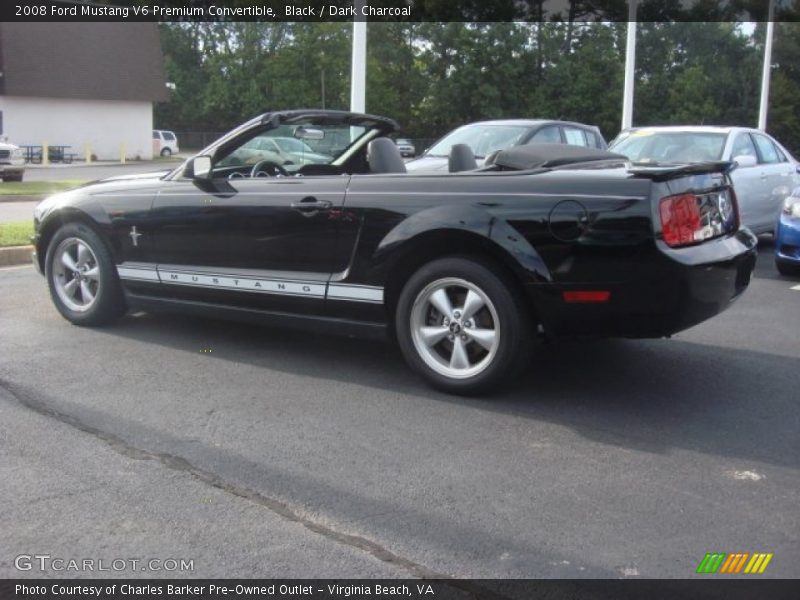 Black / Dark Charcoal 2008 Ford Mustang V6 Premium Convertible