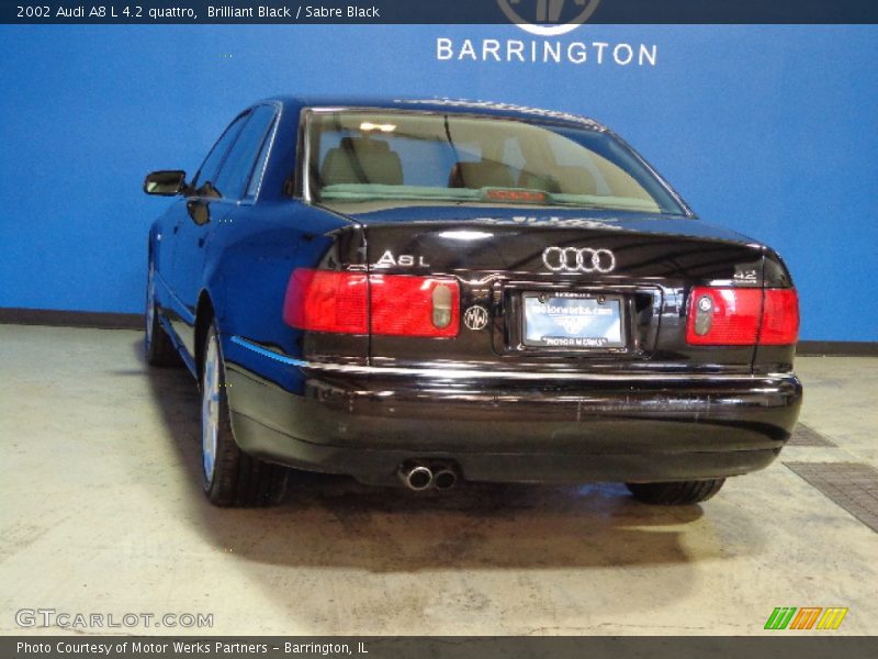 Brilliant Black / Sabre Black 2002 Audi A8 L 4.2 quattro