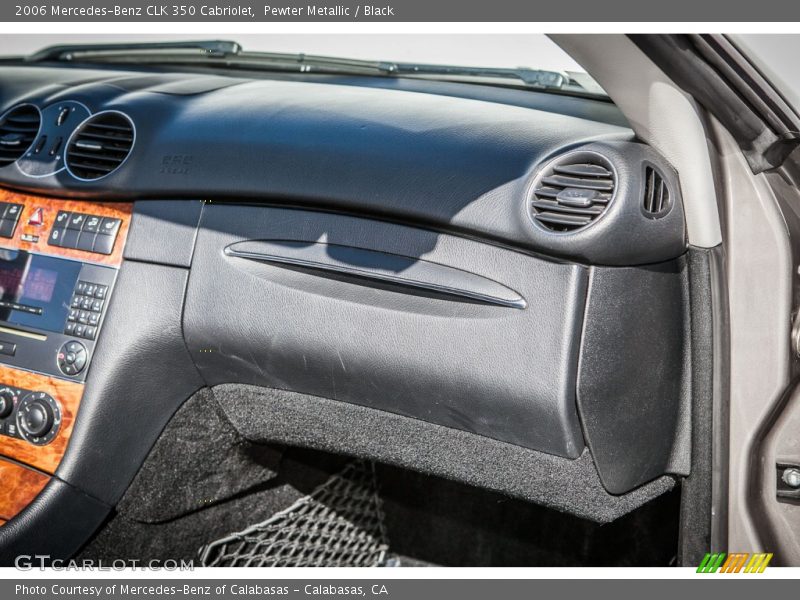 Pewter Metallic / Black 2006 Mercedes-Benz CLK 350 Cabriolet