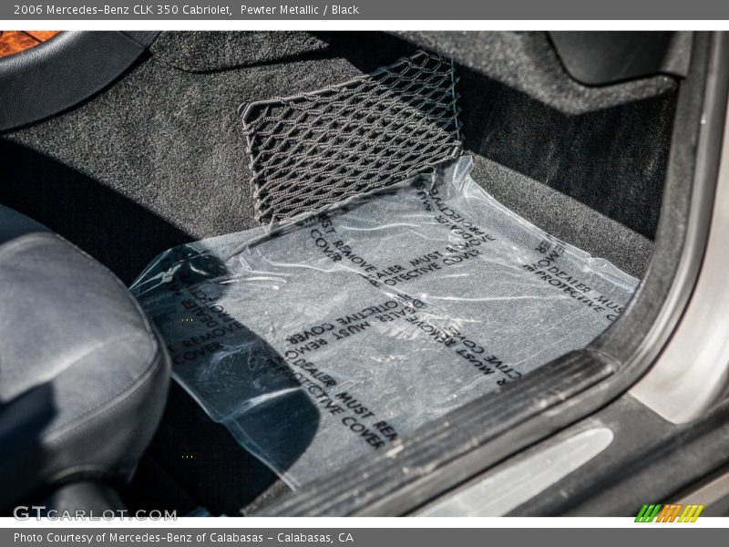 Pewter Metallic / Black 2006 Mercedes-Benz CLK 350 Cabriolet