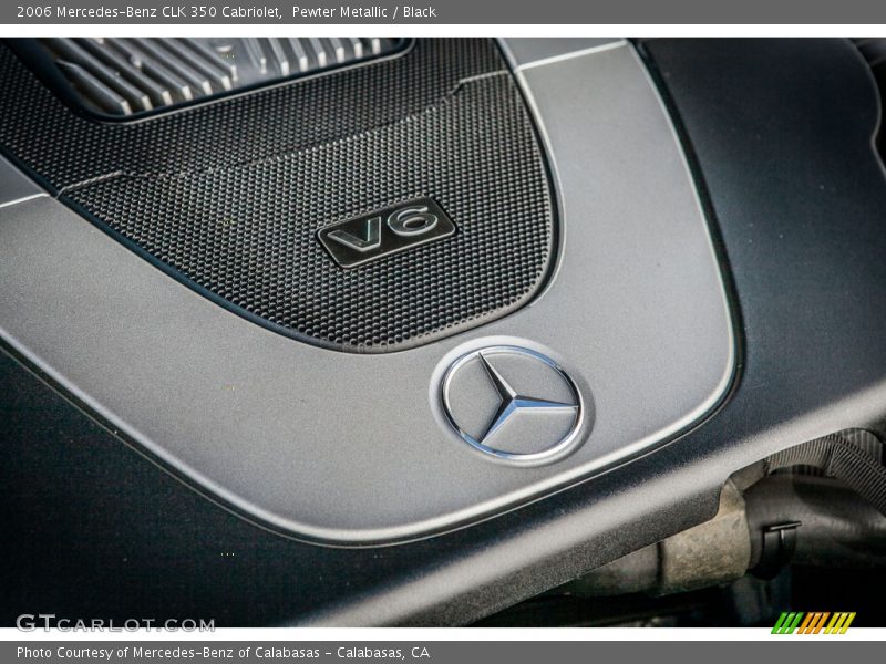 Pewter Metallic / Black 2006 Mercedes-Benz CLK 350 Cabriolet