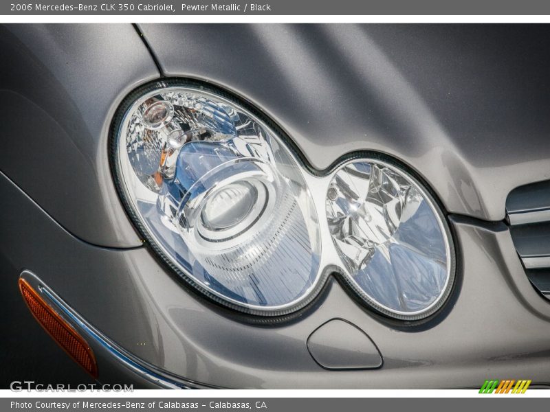 Pewter Metallic / Black 2006 Mercedes-Benz CLK 350 Cabriolet