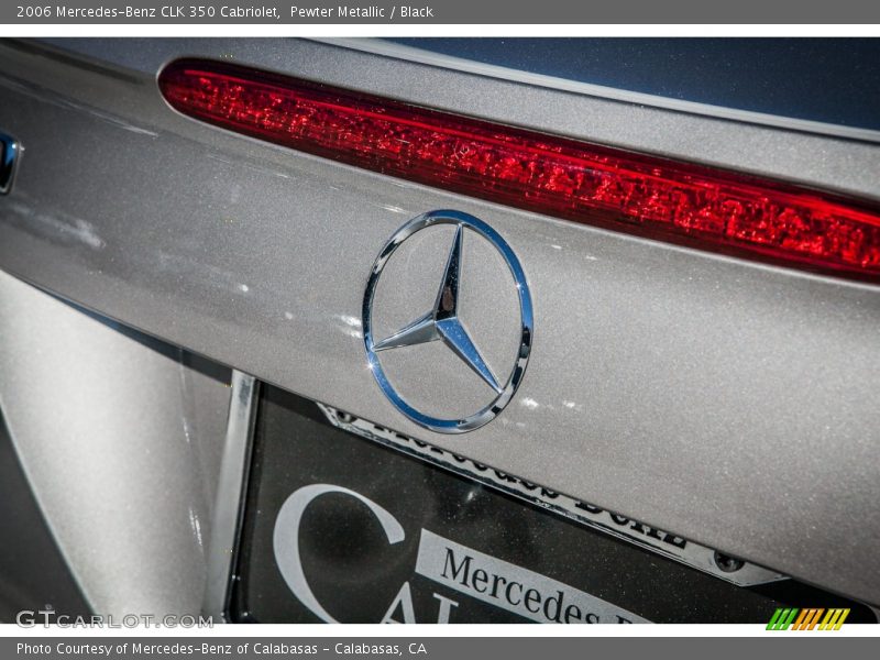Pewter Metallic / Black 2006 Mercedes-Benz CLK 350 Cabriolet