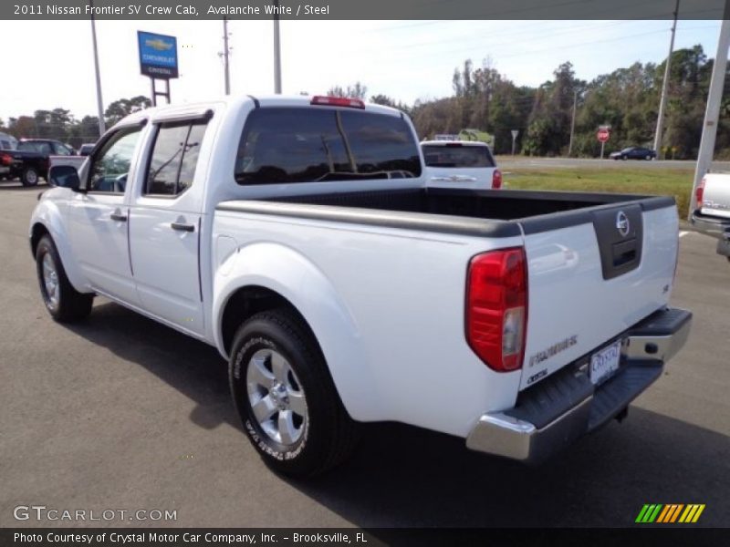 Avalanche White / Steel 2011 Nissan Frontier SV Crew Cab