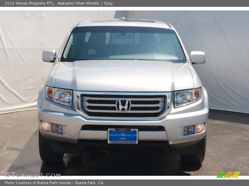 Alabaster Silver Metallic / Gray 2013 Honda Ridgeline RTL