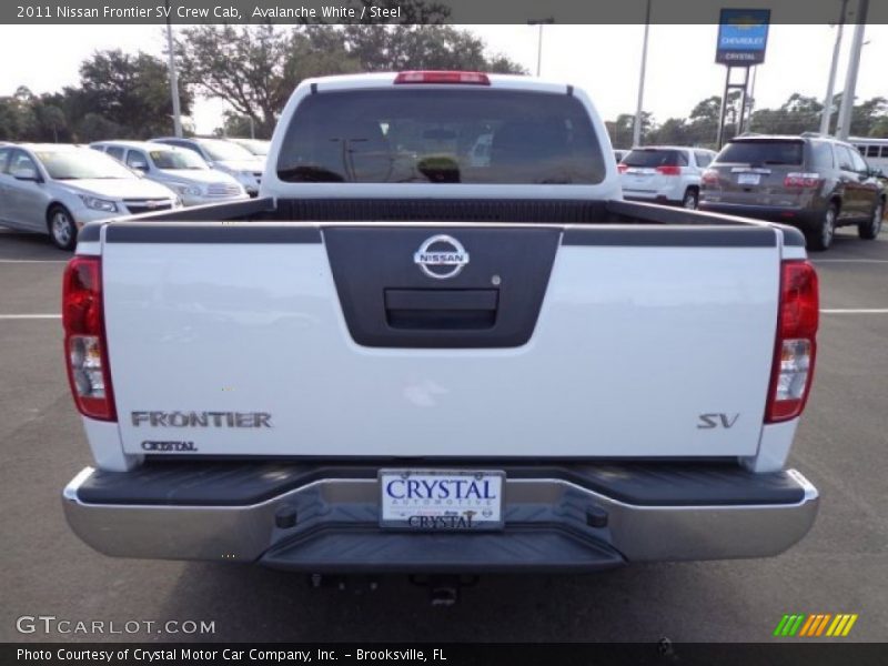 Avalanche White / Steel 2011 Nissan Frontier SV Crew Cab