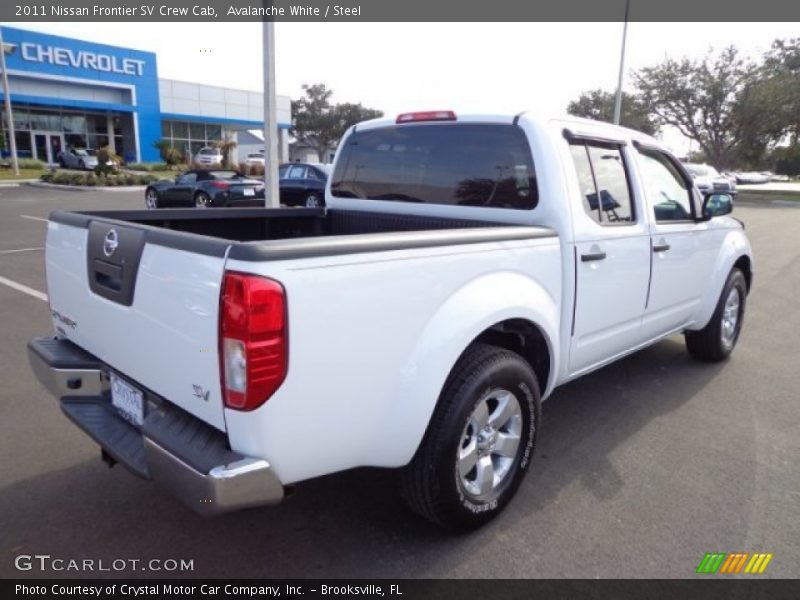 Avalanche White / Steel 2011 Nissan Frontier SV Crew Cab