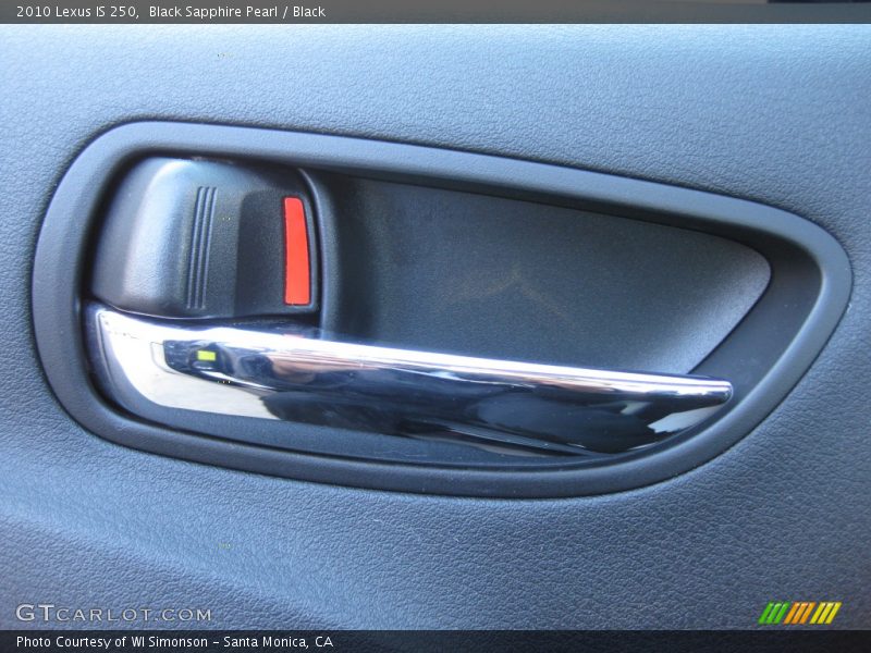 Black Sapphire Pearl / Black 2010 Lexus IS 250