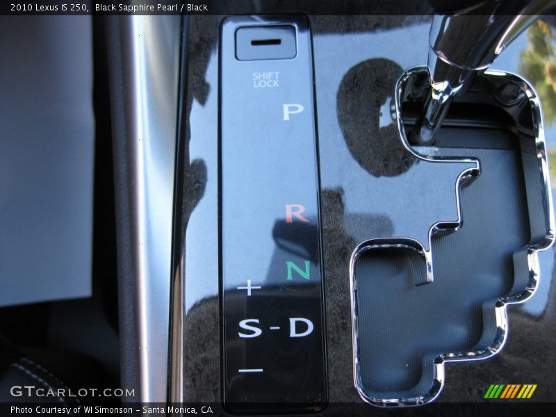 Black Sapphire Pearl / Black 2010 Lexus IS 250