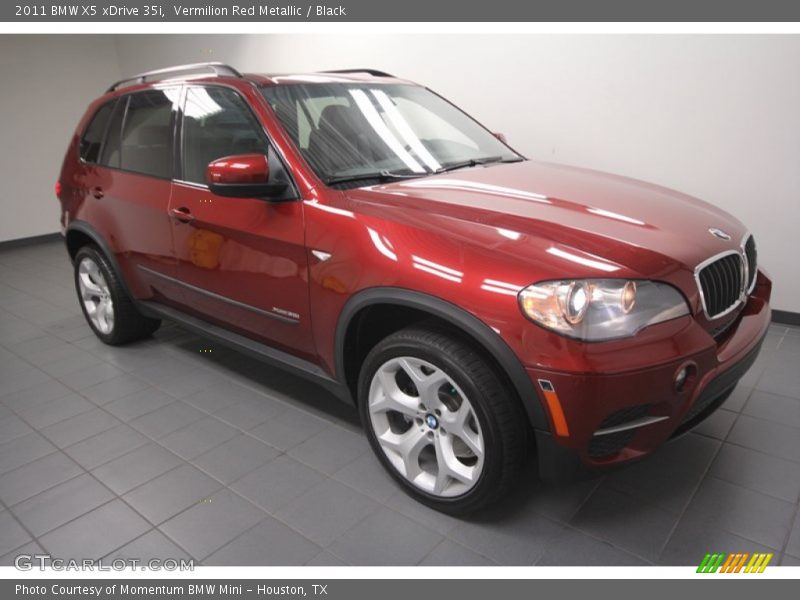 Vermilion Red Metallic / Black 2011 BMW X5 xDrive 35i