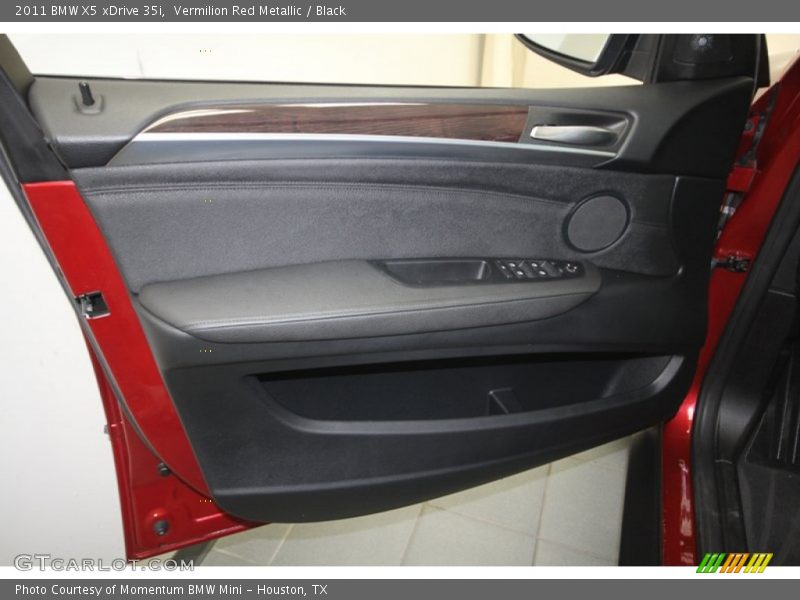 Vermilion Red Metallic / Black 2011 BMW X5 xDrive 35i