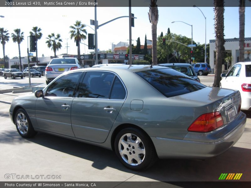 Mystic Sea Green / Ecru Beige 2001 Lexus LS 430