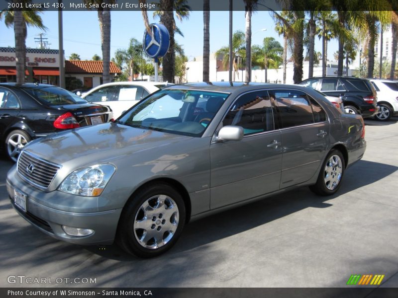 Mystic Sea Green / Ecru Beige 2001 Lexus LS 430