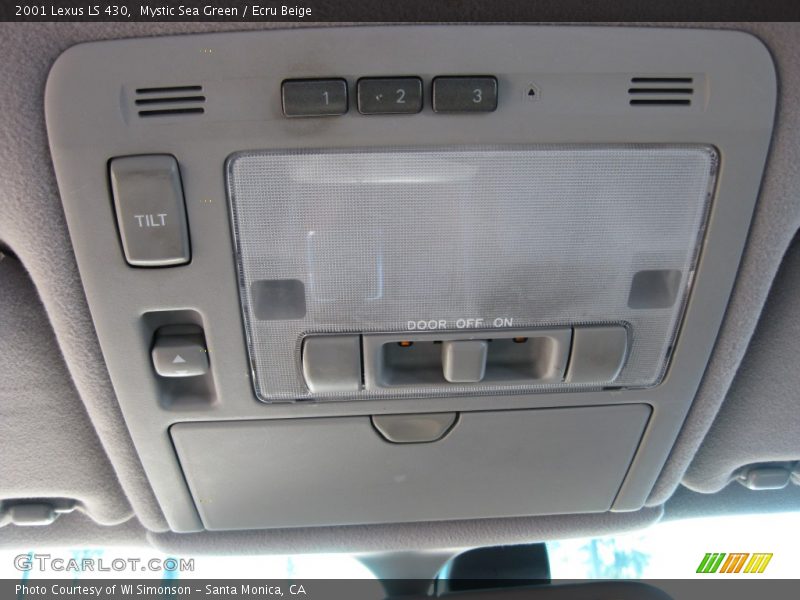 Mystic Sea Green / Ecru Beige 2001 Lexus LS 430