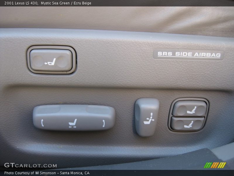 Mystic Sea Green / Ecru Beige 2001 Lexus LS 430
