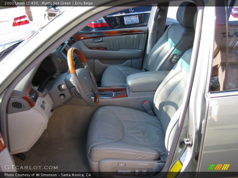 Mystic Sea Green / Ecru Beige 2001 Lexus LS 430