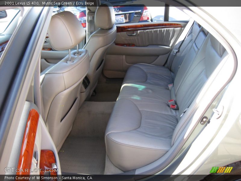 Mystic Sea Green / Ecru Beige 2001 Lexus LS 430