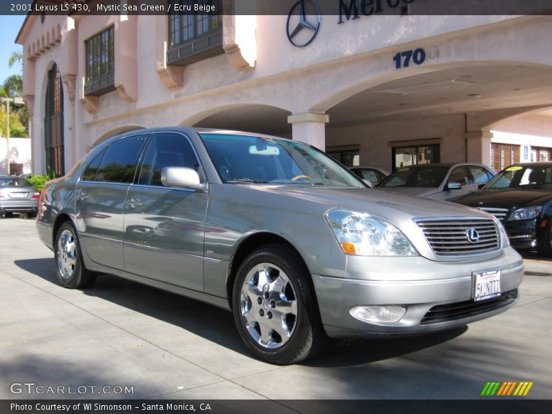 Mystic Sea Green / Ecru Beige 2001 Lexus LS 430