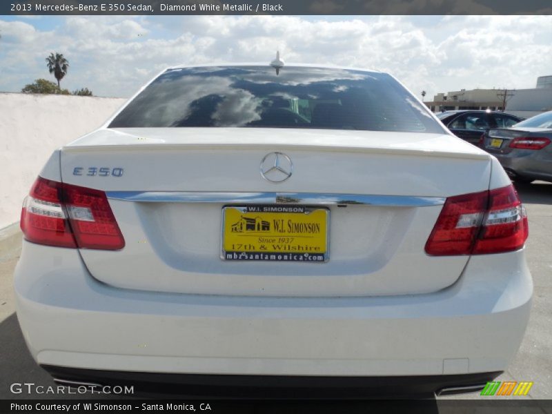 Diamond White Metallic / Black 2013 Mercedes-Benz E 350 Sedan
