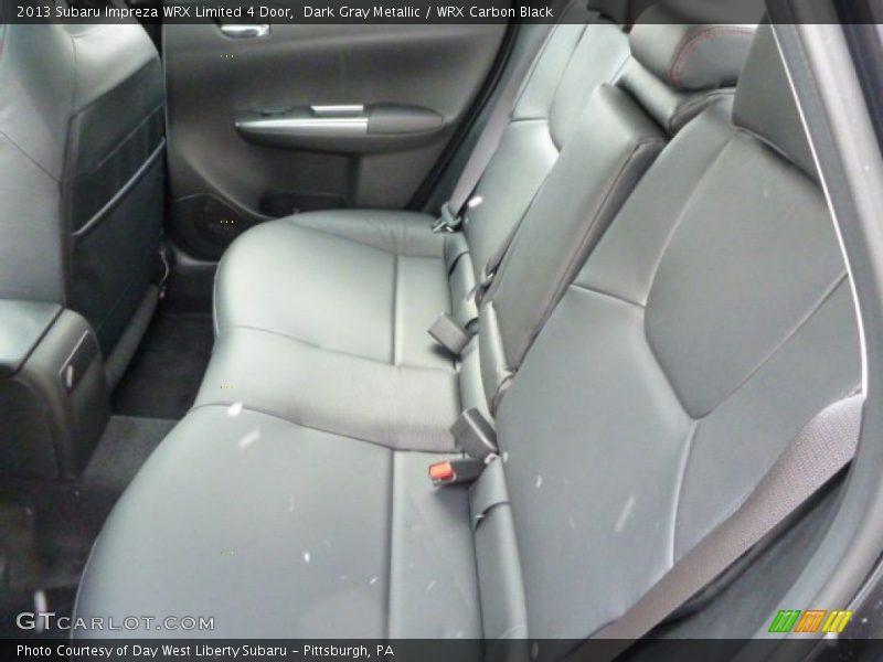 Rear Seat of 2013 Impreza WRX Limited 4 Door