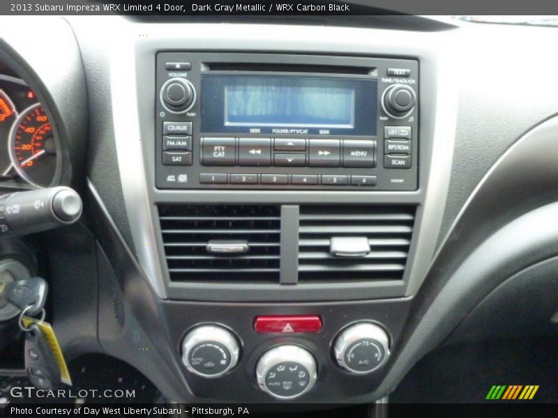 Controls of 2013 Impreza WRX Limited 4 Door