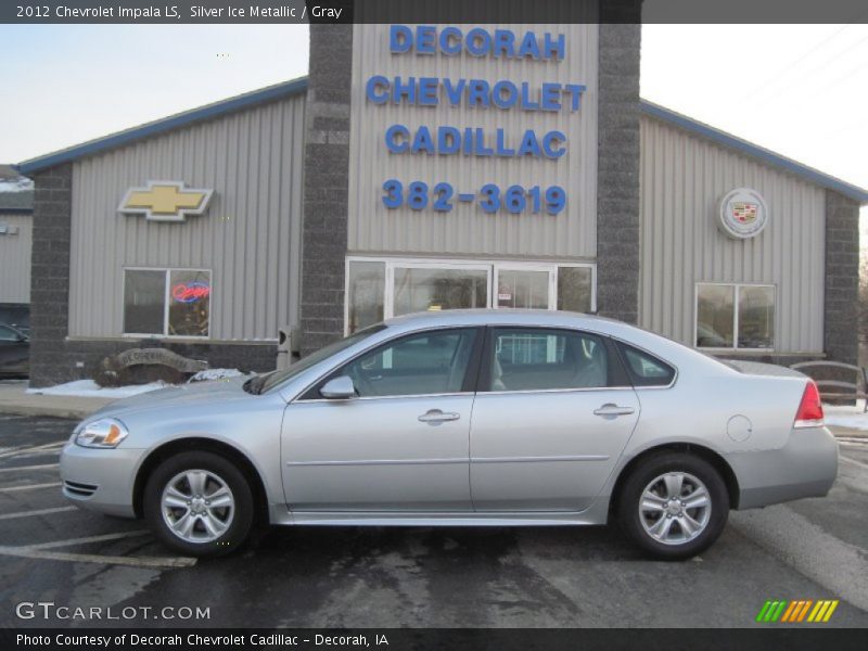 Silver Ice Metallic / Gray 2012 Chevrolet Impala LS