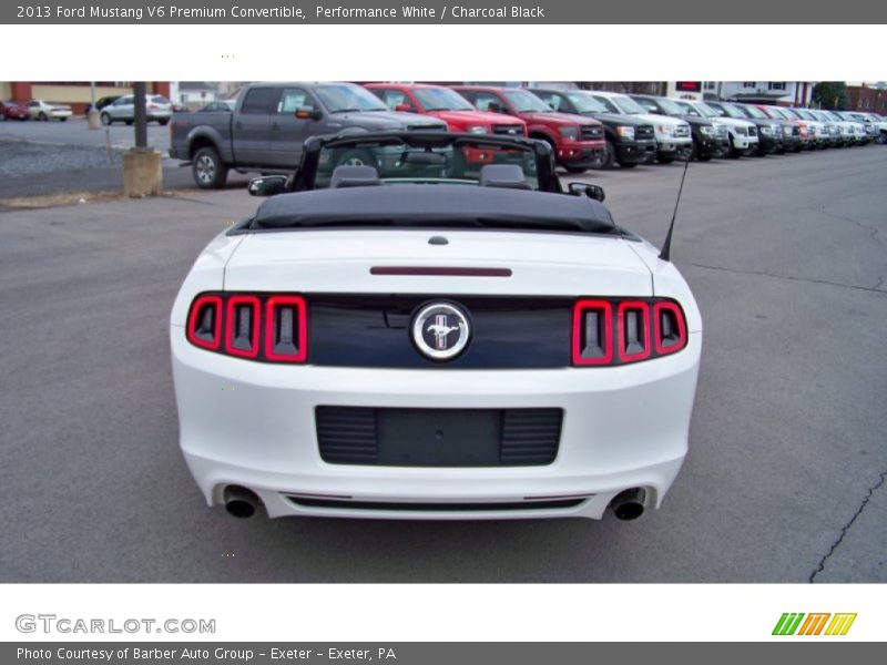 Performance White / Charcoal Black 2013 Ford Mustang V6 Premium Convertible