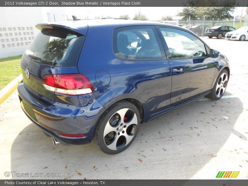 Shadow Blue Metallic / Interlagos Plaid Cloth 2013 Volkswagen GTI 2 Door