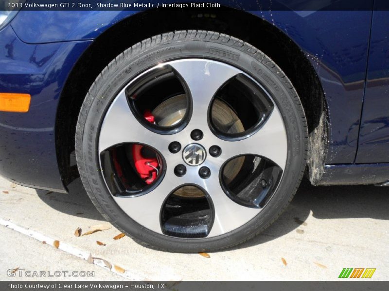 Shadow Blue Metallic / Interlagos Plaid Cloth 2013 Volkswagen GTI 2 Door