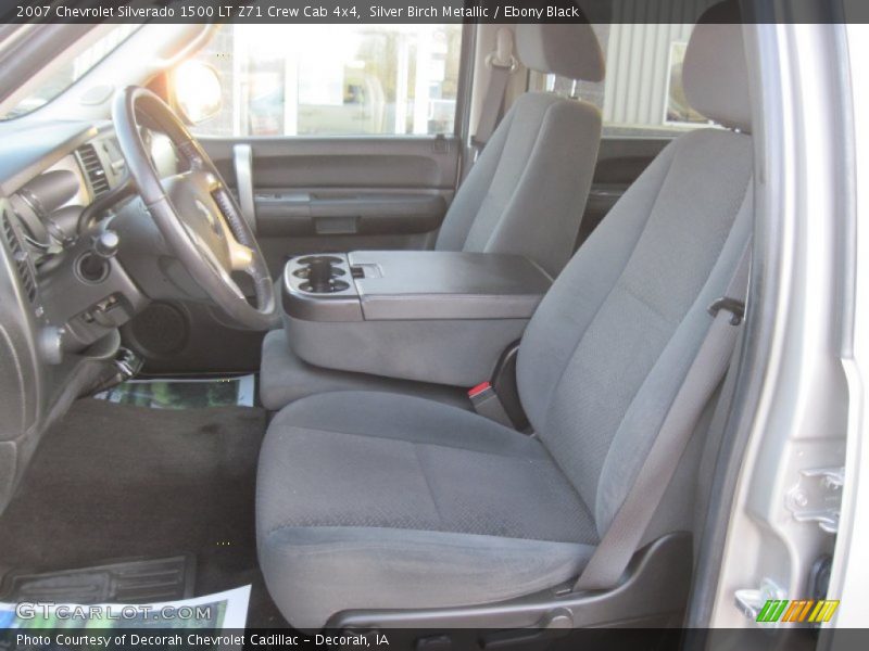 Silver Birch Metallic / Ebony Black 2007 Chevrolet Silverado 1500 LT Z71 Crew Cab 4x4