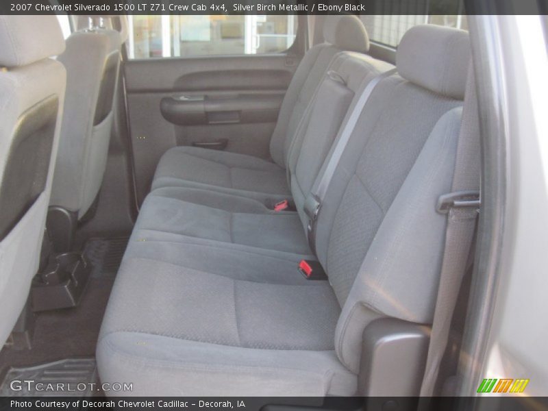 Silver Birch Metallic / Ebony Black 2007 Chevrolet Silverado 1500 LT Z71 Crew Cab 4x4
