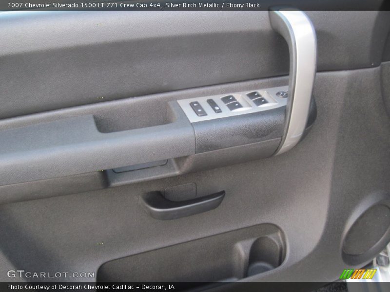 Silver Birch Metallic / Ebony Black 2007 Chevrolet Silverado 1500 LT Z71 Crew Cab 4x4