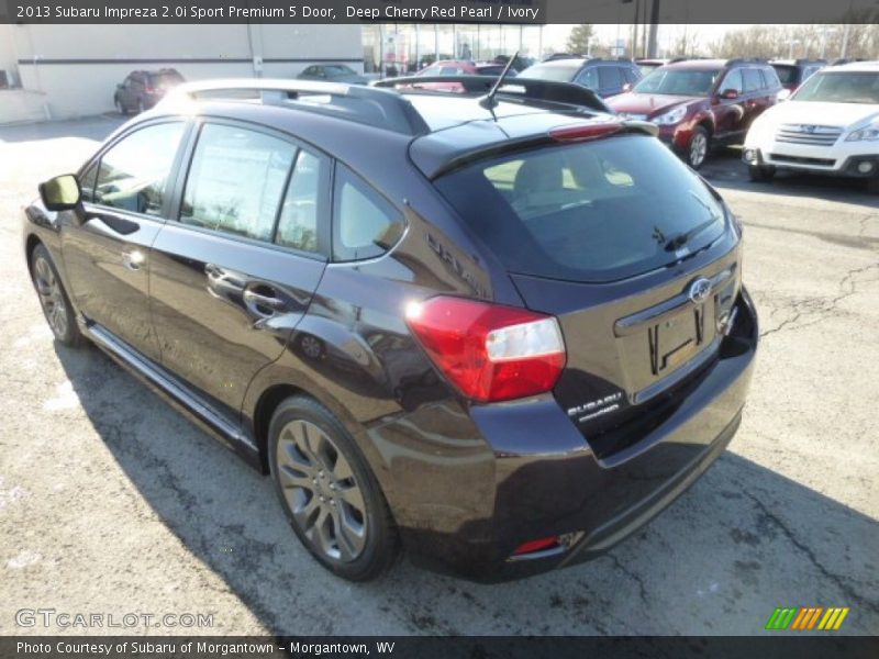 Deep Cherry Red Pearl / Ivory 2013 Subaru Impreza 2.0i Sport Premium 5 Door