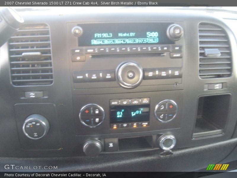Silver Birch Metallic / Ebony Black 2007 Chevrolet Silverado 1500 LT Z71 Crew Cab 4x4
