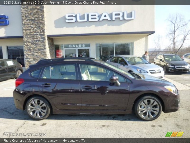 Deep Cherry Red Pearl / Ivory 2013 Subaru Impreza 2.0i Sport Premium 5 Door
