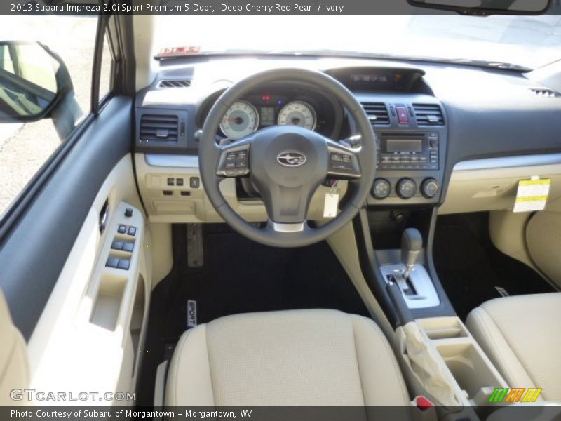 Deep Cherry Red Pearl / Ivory 2013 Subaru Impreza 2.0i Sport Premium 5 Door