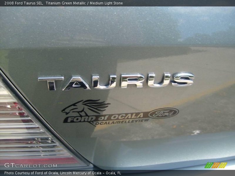 Titanium Green Metallic / Medium Light Stone 2008 Ford Taurus SEL