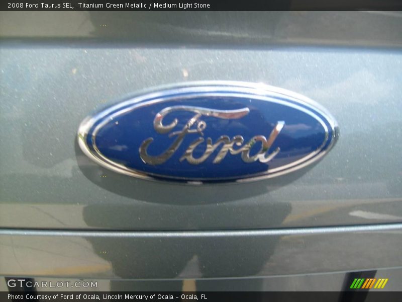 Titanium Green Metallic / Medium Light Stone 2008 Ford Taurus SEL