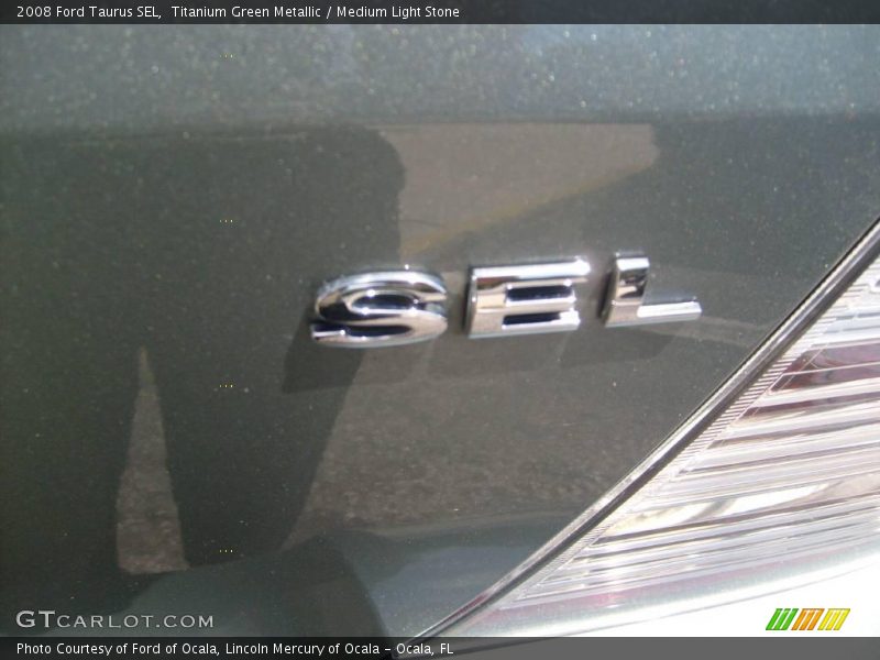 Titanium Green Metallic / Medium Light Stone 2008 Ford Taurus SEL