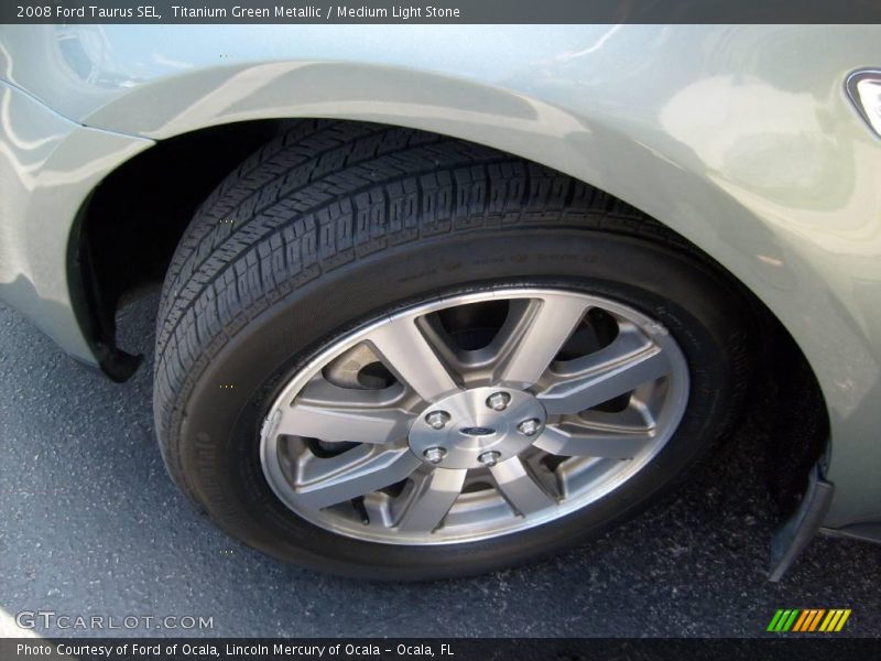 Titanium Green Metallic / Medium Light Stone 2008 Ford Taurus SEL