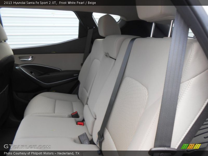 Frost White Pearl / Beige 2013 Hyundai Santa Fe Sport 2.0T