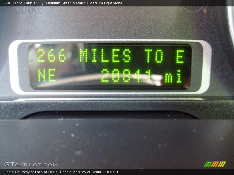 Titanium Green Metallic / Medium Light Stone 2008 Ford Taurus SEL