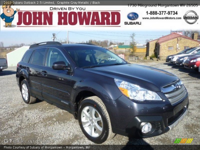 Graphite Gray Metallic / Black 2013 Subaru Outback 2.5i Limited